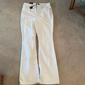 Banana republic white high rise bootcut jeans 31/12